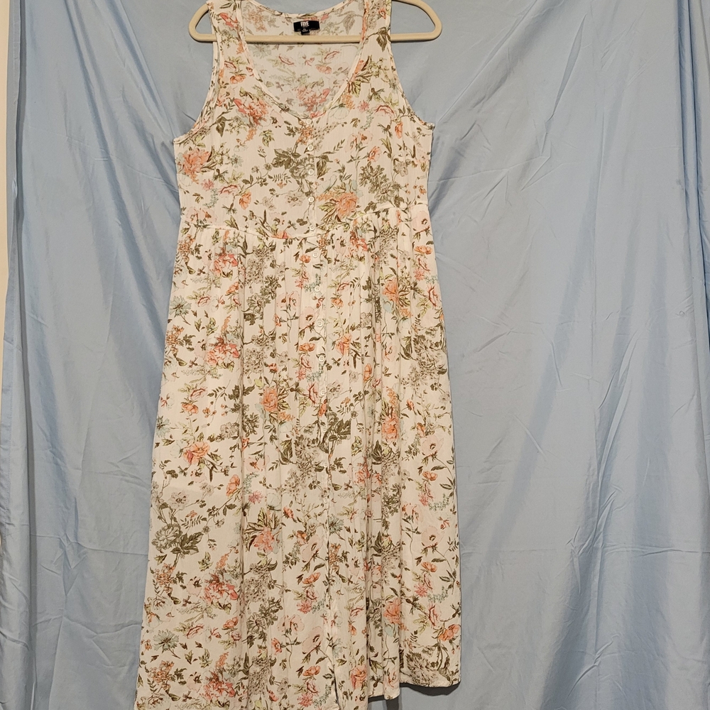 Frye Orange Gold Halter Sundress Maxi Size XL